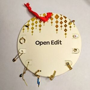 Nordstrom Open Edit Ornament Gold Tone Earring Accessories